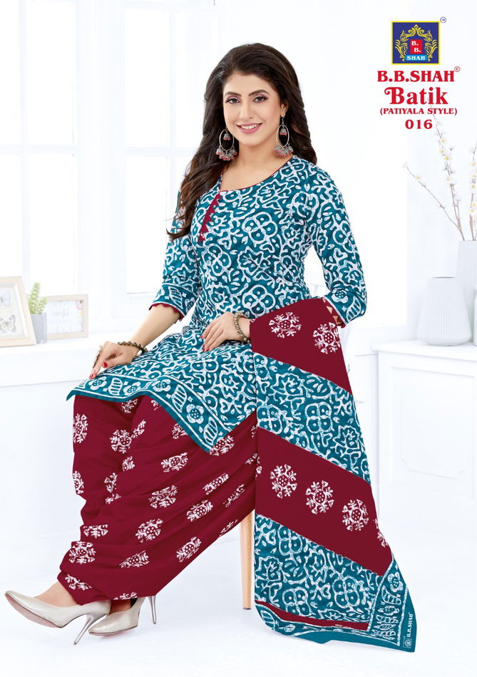 B B Shah Batik Vol 1 Ethnic Wear Wholesale Cotton Readymade Dress
